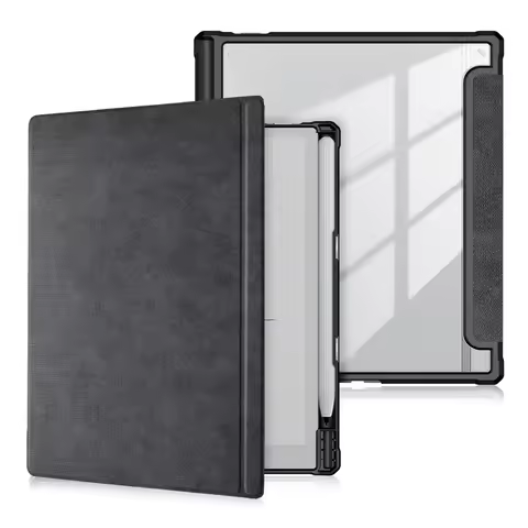 Flip Adsorption Funda with Hard Acrylic Back Coque Slim Pencil Holder Cover For Onyx Boox Go Note X3