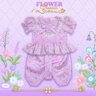 Arpanet girl Dress/Apa Thai Purple Flowers/Size xs/S