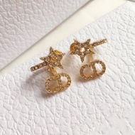 OJUM Classic Star Earrings Diamond Letters Full Diamond Earrings Earrings Earrings Earrings Women