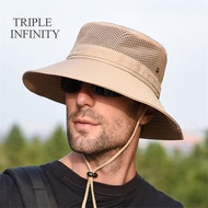 Outdoor Fishing Hat Summer Sun-proof Anti-UV Fisherman Panama Hat Sunhat For Men Foldable Breathable Male Bennet Caps Quick-dry