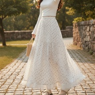 Lovito Women's Ditsy Floral Ruffle Casual Skirt LNA60317