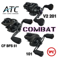 ATC Combat CF BFS 51 / 101 / V2 201 Baitcast / Jigging Fishing Reel BC Baitcasting UL Finesse Light 