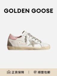 GOLDEN GOOSE super-star白粉色女款 皮革橡膠低幫板鞋 復古小眾[平行進口]