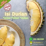 [KL & Selangor ONLY] FRESH Raub Durian Pulp 500g+- & 1kg Musang King 猫山王 / D24 / 101 / Red Prawn 红虾