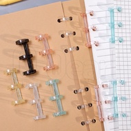 Detachable Mini Loose Leaf Binder Clip / Plastic 3-hole Sectional Loose-leaf Binding Ring / DIY Manu