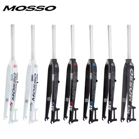 MOSSO Ultra-Light Rigid Fork MD3 M3 M5 26/27.5/29 Inch Disc/V-Brake Compatible Mountain Bike Fork (A