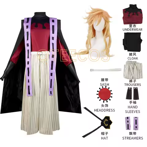 Demon Slayer Doma Douma Cosplay Costume Kimetsu No Yaiba Outfit Halloween Anime Kimono for Men Women