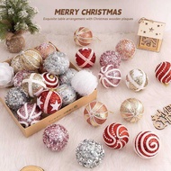 Christmas Ball Christmas Tree Decoration Hanging Ball Colorful Ball Pendant 8cm/6pcs Sequins Christm