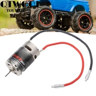 QTWOOF RC Brushed Motor, 390 28T Stainless Steel Brushed RC Motor, Durable High Torsion Low Noise RC