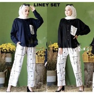 Liney Tie dye Daily One Set Wanita