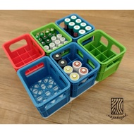 Beer Crate Battery Holder/Storage (for AA, AAA, 9V, 18650 battery)