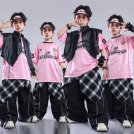 Street Dance Children's Trendy Clothing Vest Rack Drum Performance Clothing Boys Hip-Hop Suit Childr