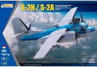 Kinetic 1/48 Netherlands Navy Air Force S-2N/S-2A Tracker Plastic Model KNE48118