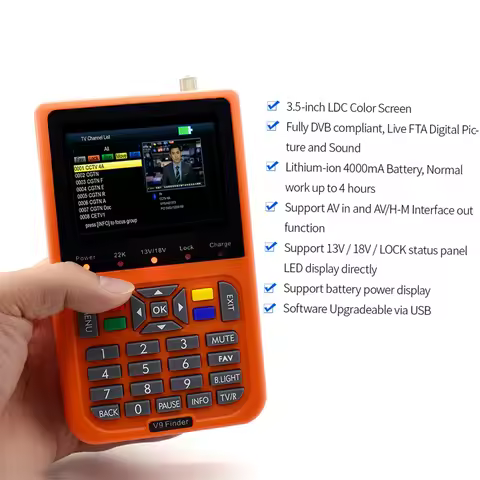 V9 Finder Digital Satellite Finder LCD Satellite Finder Digital Satellite Signal Finder Meter Satell