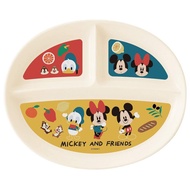 Skater XP17 Dishwasher-Safe Lunch Plate, Mickey & Friends Food, Disney, Made in Japan, 8.7" W x 9.7"