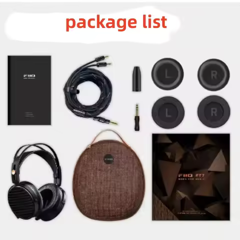 FiiO FT7 Headphone Open-Back Planar 106mm Planar Gold Diaphragm Carbon Magnetic Monitor Earphones Fi