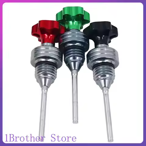 1pc Oil Dipstick Cap Plug For Scooter Motorcycle Engine Engine Crankcase Oil Level Gauge Universally