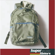 Daiso Foldable Backpack (21L) – Green + Unisex Travel & Daily Use