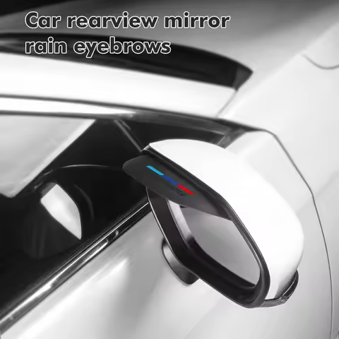 2Pcs Car Rearview Mirror Rain Protector Waterproof Rain Eyebrow For BMW 1 3 5 Series X1 X3 X4 X5 X7 