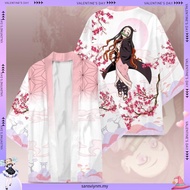 New Anime Demon Slayer Kimono Zenitsu Tanjirou Cosplay Haori Cardigan Casual Tops