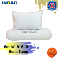 Set Bantal + Guling Isi Busa Inoac / Bantal Guling Dewasa / Bantal Tidur Empuk / Bantal Busa Empuk / Bantal Tidur Busa Inoac Asli