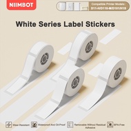 NIIMBOT D11/D110/D101 White Thermal Label Stickers, Pure White Blank Price Barcode Printing Stickers