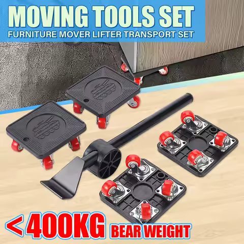 Heavy Duty Furniture Lifter Transport Mover Lifter Slides Wheel Easy Furniture Mover Tool Set Wheel 