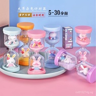 Baby Built-in Toothbrushing Decorative Hourglass Macaron Plastic Timer Figurine Minute Anti-fall Orn