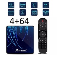 X88 PRO Plus กล่องรับสัญญาณ Media Player Android 9.0 4K RK3368 Support 2.4G/5G BT4.0