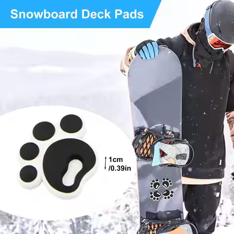 NEW Snowboard Stomp Pad Self-Adhesive Snowboard Foot Pad 4pcs Snowboard Anti-slip Stickers Snowboard