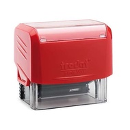 MERAH PRACTICAL PRINTY TRODAT STAMP TYPE 3911 5 X 3 CM DURABLE RED INK PAID WRITING