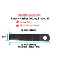 [HEAVY DUTY] Cutting Blade (Curve) 12Z Inch for Tractor, Kubota L1501 2201 2402 2202 MF, ISEKI/ Mata