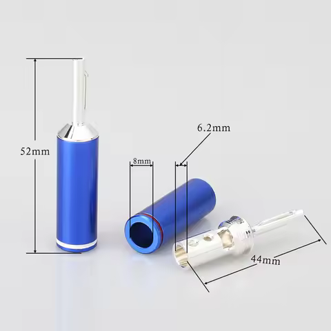 Audiocrast Silver Plated Speaker Cable banana Plug HIFI banana Connector for Speaker Wire DIY Speake