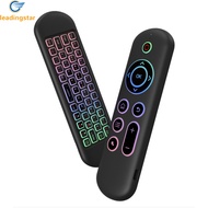 LeadingStar Fast Delivery LeadingStar Fast Delivery M5 Remote Control Air Mouse Mini Keyboard USB Wireless Remote Control With Voice Inputting Lighting Dual Modes Connection