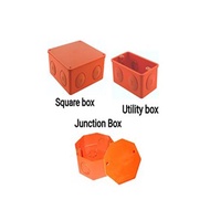 Electrical ORANGE Pvc U-box/J-box/J-BOX W/cover/metal U-box/metal J-box/SQ-BOX/AMCO BOX