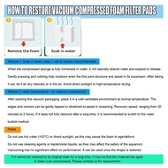 Fx4 Foam Filter Pads for  FX5/FX6 Canister Filter, Replacement 12pcs Bio Sponge for Aquarium Use