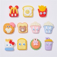 Crocs Jibbitz Crocs Charm Cartoon Food DIY Shoe Decoration Accessories Buckle Shoes Slippers