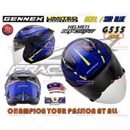 Gracshaw Gennex G535 KOL BEZEL Open Face Double Visor