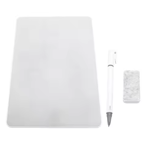 A4 Magnet Writing Board Local Erasable Whiteboard for Drawing Note Taking Sketching Borderless White