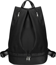 女運動包健身背包游泳背包防水防濺大容量帶分離式隔板適合游泳健身瑜伽