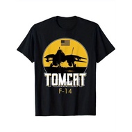 F169 F-14 Tomcat Fighter Jet pattern design-100% cotton casual O-neck short-sleeved men's printed T-