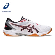 ASICS Men GEL-ROCKET 10 Indoor Court Shoes in White/Classic Red