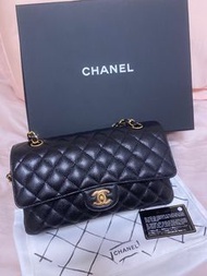 Chanel cf25 淡金扣荔枝皮