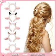 YOIOI Plush Sheep Ear Headband Cartoon Horns Hairhoop Kids Cosplay Costume Headwear