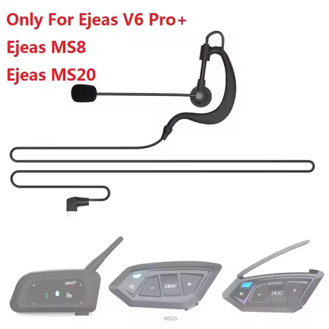 Type C Earphones for EJEAS V6 PRO+ MS8 MS20 Referee Intercom Headset Referee Intercom Arm Pack