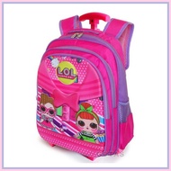 Unicorn Girls Kindergarten Trolley Bag Trolley Wheel Bag for Elementary School Children Lol 5D Pink 