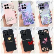 Honor X8b 2023 Beautiful Flower Butterfly Pattern Jelly Case HonorX8b X 8B 4G LLY-LX1 LLY-LX2 LLY-LX