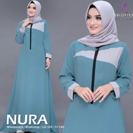 NURA MAXI Baju Gamis Wanita Terbaru 2020 Dress Wanita Elegant Trendy