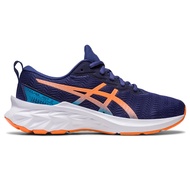 ASICS :  NOVABLAST 2 GS KIDS RUNNING เด็ก รองเท้าวิ่ง ของแท้  INDIGO BLUE/SUN PEACH