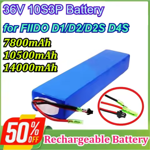 36V 14000mAh 10S3P Battery for FIIDO D1/D2/D2S D4S Folding Electric Moped City Bike Battery Power 18